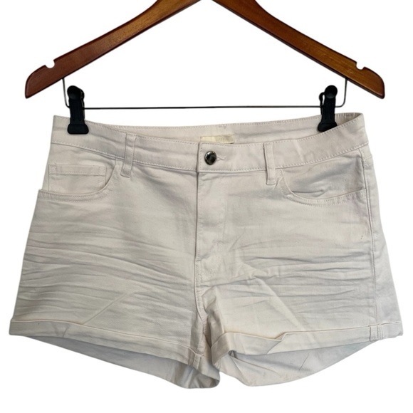 H&M Women's White Shorts size 8 - Picture 1 of 5